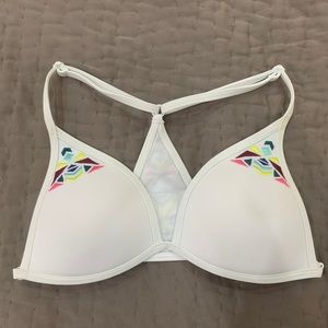 White Push-Up Bikini Top